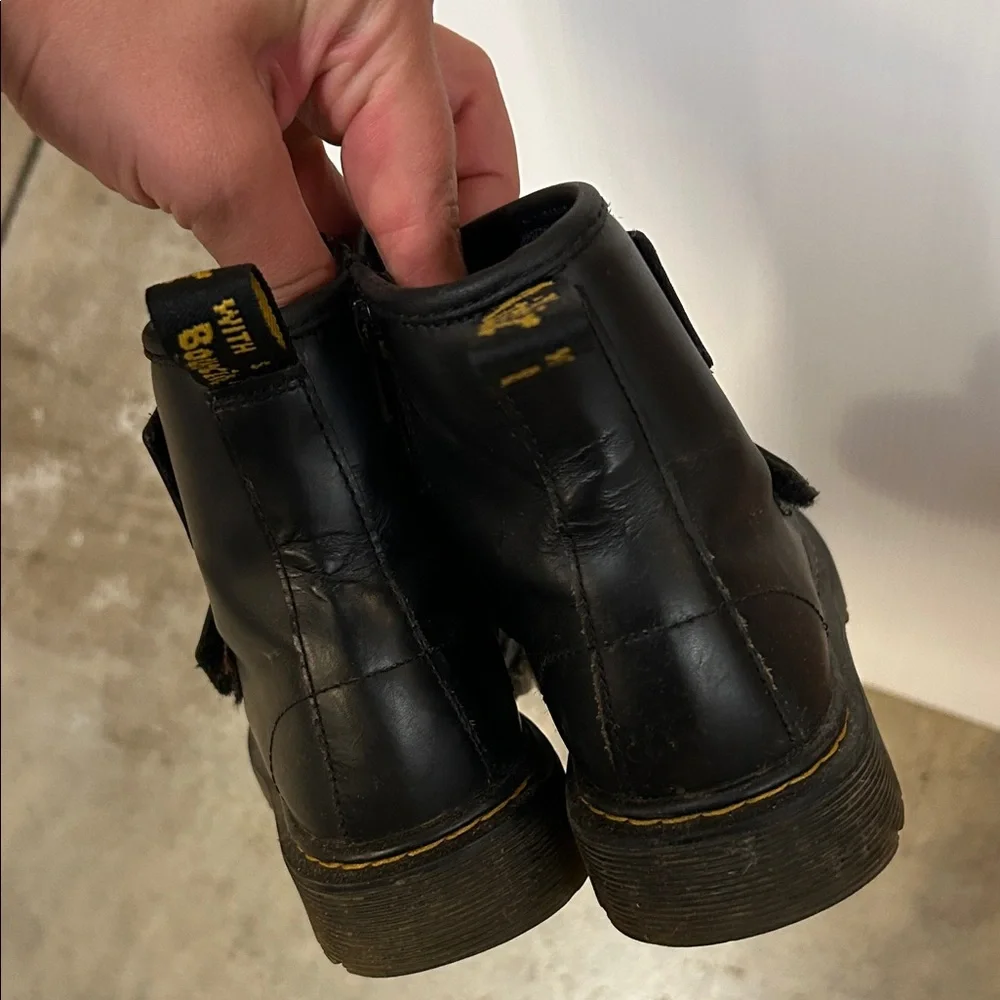 Dr. Martens Black Leather Boots - Picture 4 of 5